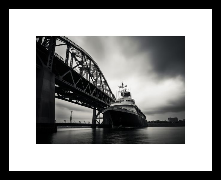 Plakat 18x13cm Statek przy Moście zdjęcie 3