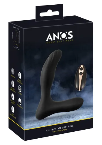 anos rc prostate plug czarny - wibrator prostaty 7 trybow z pilotem na Arena.pl