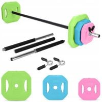 SZTANGA Z OBCIĄŻENIEM BITUMICZNYM ZESTAW GRYF SKŁADANA TRENINGOWA