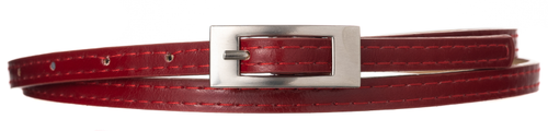 pasek damski pu wąski  0,9 cm bb-cv-11 red 110 na Arena.pl