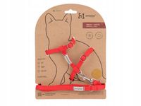 AMIPLAY SAMBA SZELKI + SMYCZ DLA KOTA M CZERWONY