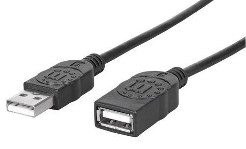KABEL MANHATTAN USB 2.0 A-A M/F 1.8M  HI-SPEED USB-A/USB-A 338653 na Arena.pl