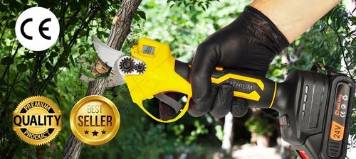 SEKATOR AKUMULATOROWY ELEKTRYCZNY NOŻYCE SEKATOR OGRODOWY MOCNY 2x 24V na Arena.pl