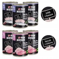 PAN MIĘSKO MOKRA KARMA DLA KOCIĄT WYJĄTKOWY MIX SMAKÓW 6 X 400 G