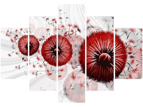 105CM 150CM OBRAZ 5 ELEM CZERWONE DMUCHAWCE 6 DRUK na Arena.pl