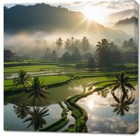 Obraz 100x100cm Świt nad Tarasami