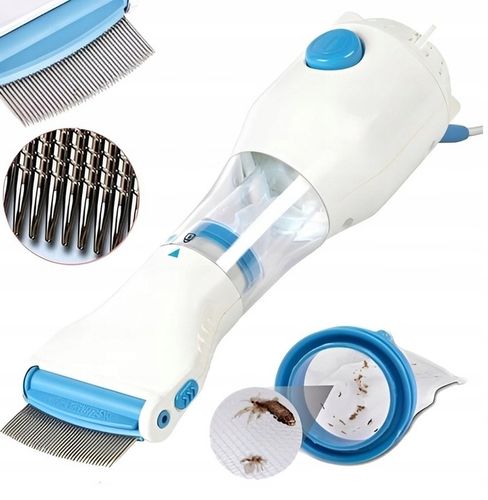 GRZEBIEŃ NA WSZY GNIDY USUWA PCHŁY ELEKTRYCZNY FILTR ODKURZACZ TERMINATOR na Arena.pl