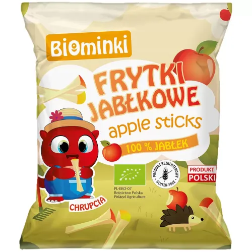 Frytki JabŁkowe Bezglutenowe BIO 40 g - Biominki na Arena.pl