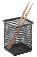 PRZYBORNIK KUBEK KWADRATOWY NET - B804 CZARNY