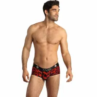 anais men savage brief s czerwone bokserki sportowy kroj animal print