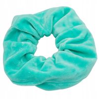 Gumka do włosów scrunchies welur miętowa