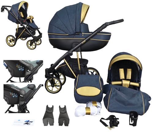 WÓZEK DZIECIĘCY FABERO GOLD 2W1 + ADAPTERY MAXI COSI CYBEX Aton I-Size na Arena.pl