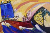 Plakat 30x20cm Painting with Troika, Wassily Kandinsky Vintage