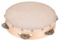 TAMBURYN Naturalna Skóra Dziecięca ZABAWKA Muzyczna Interaktywna INSTRUMENT