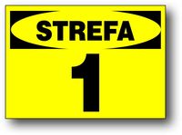 SZW-1 ZNAK TABLICA - 1 STREFA ZAGROŻENIA WYBUCHEM