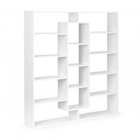 REGAŁ STOJĄCY OBRACANY MODERNHOME 14 PÓŁEK BIAŁY LAMINOWANY