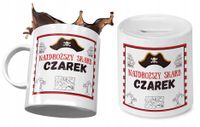 Dla Czarka Zestaw Kubek + Skarbonka Dla Dziecka Z Nadrukiem Ze Zdjęciem