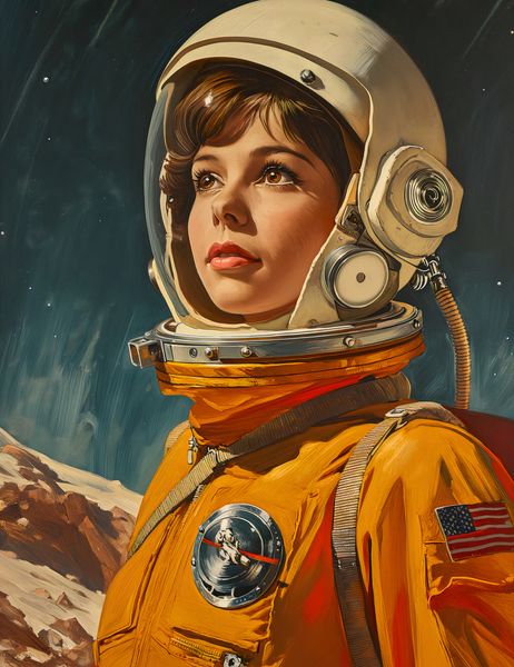 Plakat 50x65cm Pionierka Kosmosu zdjęcie 1