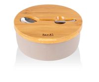 ceramiczna cukiernica z łyżeczką husla hygge