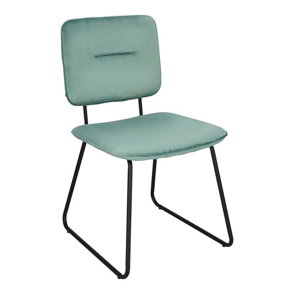 Krzesło Adele VIC szaro-zielone tapicerowane zdjęcie 1