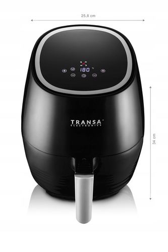 Frytkownica beztłuszczowa Czarna DOTYKOWY PANEL LED 5 PROGRAMÓW 2,5L na Arena.pl