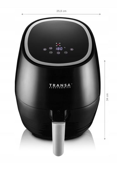 Frytkownica beztłuszczowa Czarna DOTYKOWY PANEL LED 5 PROGRAMÓW 2,5L zdjęcie 2