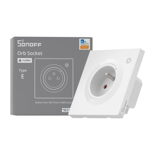 Sonoff WS01TPE-E WiFi Matter Inteligentne Gniazdko Ścienne Typ E 4000W 16A na Arena.pl