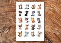 Wydruk cukrowy A4 kotki koty 20 elem. DIY