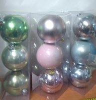 bombki 3szt. w kloszu 12cm  | GCT123P