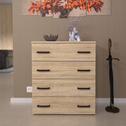 SZAFKA NA BUTY DĄB SONOMA 71x82.9x35 4 PÓŁKI REGAŁ STOJAK BEZ na Arena.pl