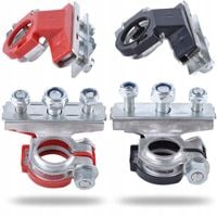 Klemy akumulatorowe plus minus uniwersalne M6/M8 Fiat Ducato Renault Iveco