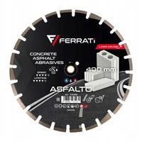 2X Tarcza diamentowa tnąca C1S 400mm 25,4-F4mm ASFALTO FERRATi asfalt, beto