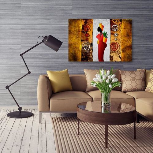 Obraz na płótnie - Canvas, Kolorowa pani 40x30 na Arena.pl