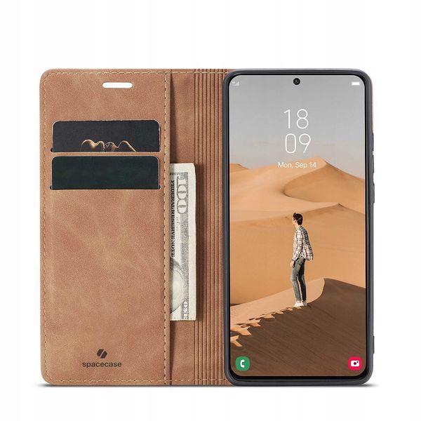 Spacecase Wallet Galaxy S22 Light Brown zdjęcie 13
