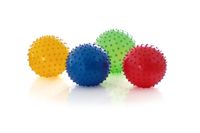 Piłka gumowa z kolcami 21cm mix kolorów 10 sztuk zestawie