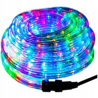 MOCNY WĄŻ ŚWIETLNY ZEWNĘTRZNY LAMPKI CHOINKOWE 480 LED DŁUGI 20m MULTIKOLOR