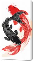 Obraz 50x100cm Yin i Yang Koi