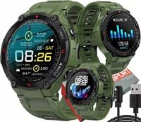 WOJSKOWY ZEGAREK SMARTWATCH PULSOMETR ROZMOWY POLSKIE MENU MOCNA BATERIA