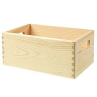 Skrzynia drewniana SVENN 30x14x20cm surowe drewno sosnowe swe