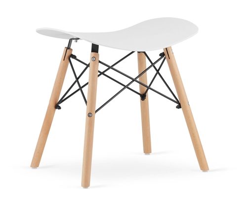 Taboret KORFU - biały x 2 na Arena.pl