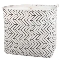 Duży kosz 40x50x45cm składany na pranie zabawki zamykany pojemność 90L