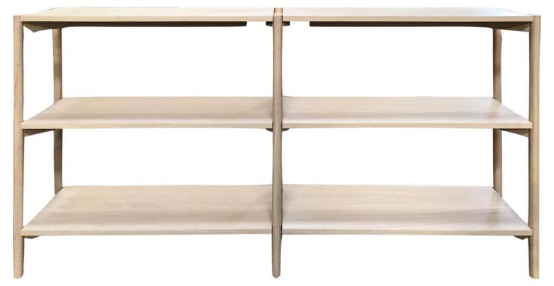 Regał Braidwood dąb bielony niski zdjęcie 1