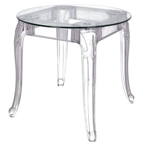 Stół Ghost 80cm transparentny glamour na Arena.pl