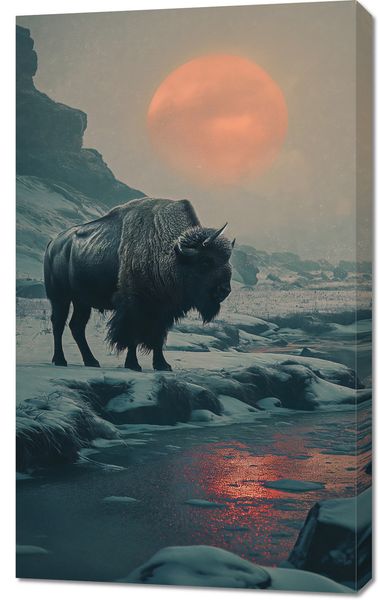 Obraz 60x100cm Żubrowy Monolit zdjęcie 1