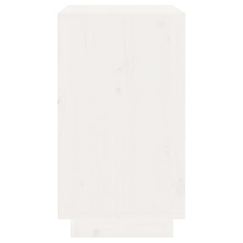 Szafka na wino, biały, 55,5x34x61 cm, lite drewno sosnowe na Arena.pl