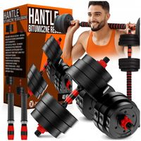 SOLIDNE HANTLE 40KG 2x20KG CIĘŻARKI DO ĆWICZEŃ REGULOWANE ZESTAW Z