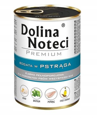 Mokra karma dla psa Dolina Noteci Premium MIX smaków 10x400g na Arena.pl