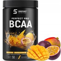 BCAA PERFECT 500g AMINOKWASY REGENERACJA WYDOLNOŚĆ MANGO MARAKUJA | INSPORT