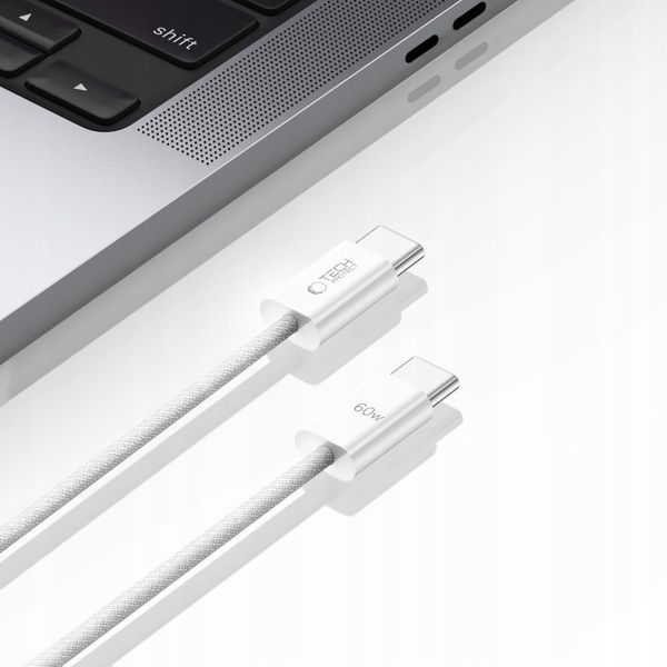 TECH-PROTECT ULTRABOOST CLASSIC TYPE-C CABLE PD60W/3A 100CM WHITE zdjęcie 4