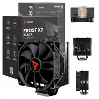 Chłodzenie procesora SAVIO FROST X2 BLACK TDP 125 W 2 Ciepłowody INTEL AMD